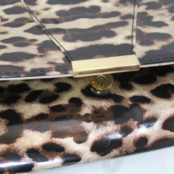 PROXY BY REMAC Leopard Patent Handbag - Picture 2 of 8